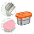 thumbnail image 1 of YIKA Tupperware Container 304 Stainless Steel Crispers Bento For Dipping Dishs Kitchen Storage Orange, 1 of 5