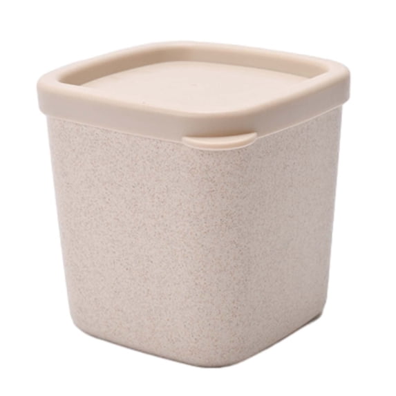 YIKA Tupperware Container 750ml Multi-color Empty Cups For Ice Cream Bottles Scrub Bottles For Face Masks Kitchen Storage Beige