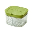 thumbnail image 1 of YIKA Tupperware Container Food Grade Draining Insert Sealed Fresh Keeping Box Can Be Used In Dishwashers And Microwave Ovens Kitchen Storage Green, 1 of 7