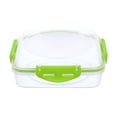 thumbnail image 1 of YIKA Tupperware Container Food Grade Sandwich Imported Fresh Box Bread Sushi Rice Breakfast Lunch Box Sealed Box Microwaveable Kitchen Storage Green, 1 of 6
