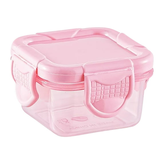 YIKA Tupperware Container Fresh Box Candy Sealed Box Baby Food Box Storage Box Seasoning Box Kitchen Storage Pink
