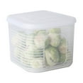 thumbnail image 1 of YIKA Tupperware Container Fresh Box Refrigerator Storage Compartment Sealed Box Refrigerator Fruit And Vegetable Storage Box Kitchen With Lid Refrigerator Fresh Box Kitchen Storage white, 1 of 7