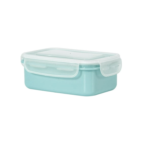 YIKA Tupperware Container Mini Refrigerator Storage Box Small Lunch Box Kitchen Bento Box Plastic Storage Box Suitable For Cooked Food Preservation Kitchen Storage Blue