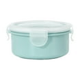 thumbnail image 1 of YIKA Tupperware Container Mini Refrigerator Storage Box Small Lunch Box Kitchen Bento Box Plastic Storage Box Suitable For Cooked Food Preservation Kitchen Storage Blue, 1 of 6