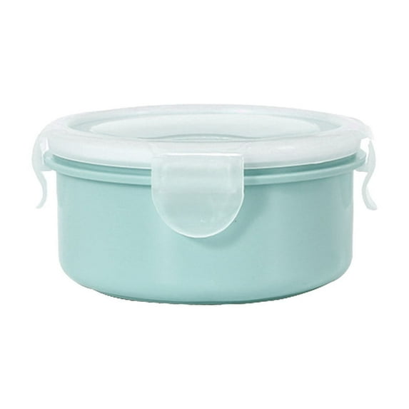 YIKA Tupperware Container Mini Refrigerator Storage Box Small Lunch Box Kitchen Bento Box Plastic Storage Box Suitable For Cooked Food Preservation Kitchen Storage Blue