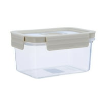 YIKA Tupperware Container Push-Button Airtight Container Plastic Food Storage Canister Dry Food Dispenser Jar Grain Storage Bin Kitchen Storage S