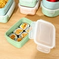 thumbnail image 1 of YIKA Tupperware Container Refrigerator Fresh-keeping Box Small Lunch Box Kitchen Lunch Box Plastic Storage Box Rectangular Sealed Box Kitchen Storage Green, 1 of 7
