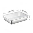 thumbnail image 1 of YIKA Tupperware Container Stainless Steel Fresh-keeping Box Sealed With Lid Lunch Box Household Refrigerator Refrigerated Food Storage Box Kitchen Storage A, 1 of 6