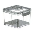 thumbnail image 1 of YIKA Tupperware Container Vacuum Sealed Food Storage Container For Home Kitchen Transparent Water Draining Airtight Jar With Timer Lock For Freshness And Freezing Kitchen Storage B, 1 of 6