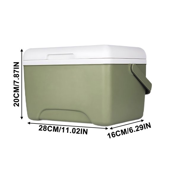 YIKA Tupperware Insulation Box Refrigerated Box Household Car Outdoor Refrigerator Takeout Portable Cold Preservation Food Commercial Stall Ice Bucket Kitchen Storage Green
