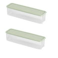 thumbnail image 1 of YIKA Tupperware Rectangular Noodles Storage Box Kitchen Eggs Noodles Refrigerator Storage Box Plastic Food Preservation Sealed Box Kitchen Storage Green, 1 of 6