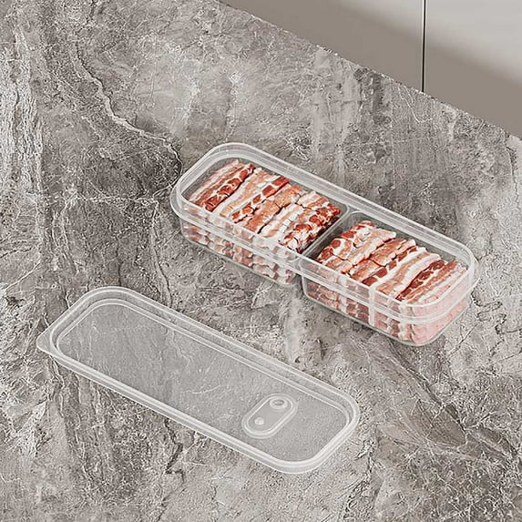 YIKA Tupperware Refrigerator Plastic Fresh-keeping Food Compartmentalized Storage Boxes And Packaging Boxes Kitchen Storage A