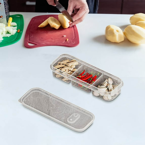 YIKA Tupperware Refrigerator Plastic Fresh-keeping Food Compartmentalized Storage Boxes And Packaging Boxes Kitchen Storage B