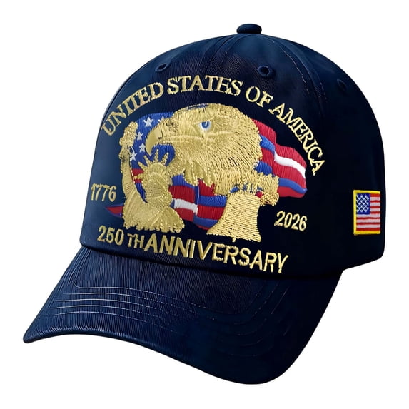 YIKA United States 250th Anniversary Hat Bald Printed Patriotic Baseball Cap For Men Women Multi