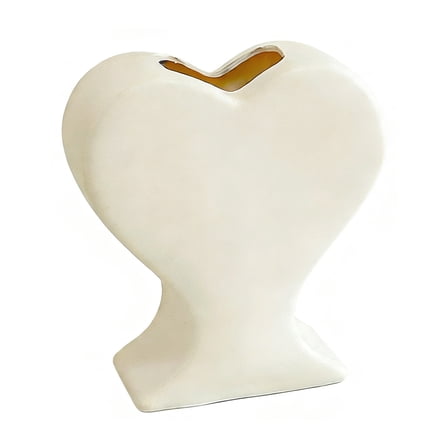 YIKA Valentine's Day Decor Party Supplies 1.2L Heart Shaped Vase Decorative Ornament Valentines Day Gifts