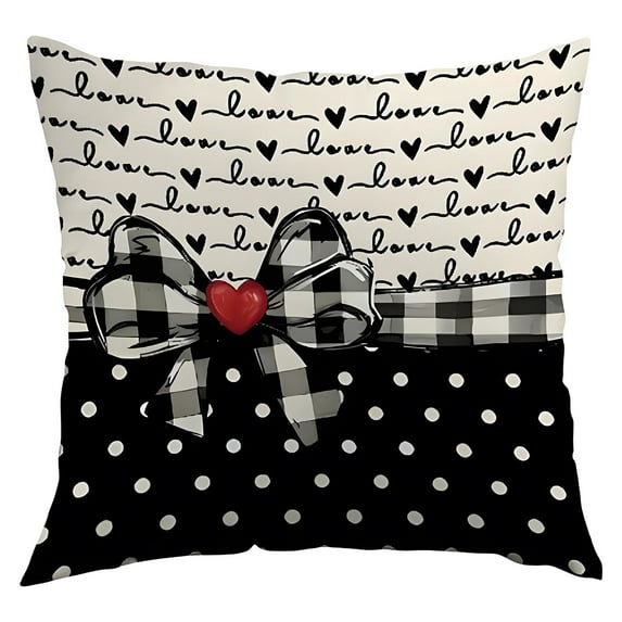 YIKA Valentine's Day Decor Party Supplies Irish Printed Pillow Cover Valentines Day Decorative Sofa Pillow Seat Cushion Valentines Day Gifts