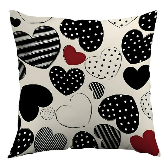 YIKA Valentine's Day Decor Party Supplies Irish Printed Pillow Cover Valentines Day Decorative Sofa Pillow Seat Cushion Valentines Day Gifts