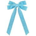 thumbnail image 1 of YIKA Velvet Bows For Christmas Tree Decorations Wreath Garland Velvet Bows With Twists Ties Blue, 1 of 2