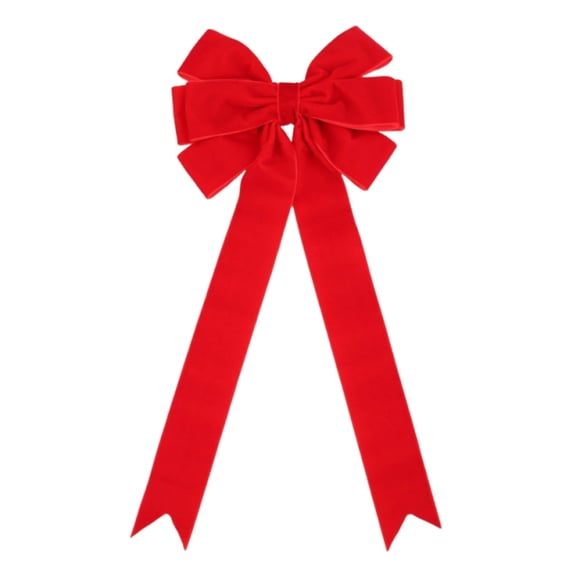 YIKA Velvet Bows For Christmas Tree Decorations Wreath Garland Velvet Bows With Twists Ties Christmas Bows And Ribbons