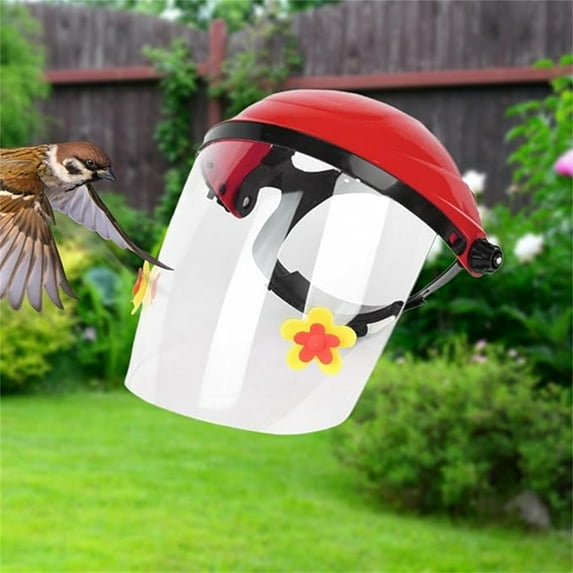 YIKA Wearable Hummingbird Feeder Hat Face Cover Hummingbird Feeder Adjustable Headband Head Mounted Bird Feeder For Outside Garden Bird Feeders Outdoor