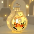 thumbnail image 1 of YIKA White Christmas Wind Lights Candle Holders - Small Night Light Ornaments, Retro Water Filled Lamp Decorations Props & Christmas Present For The Elderly​ B, 1 of 6