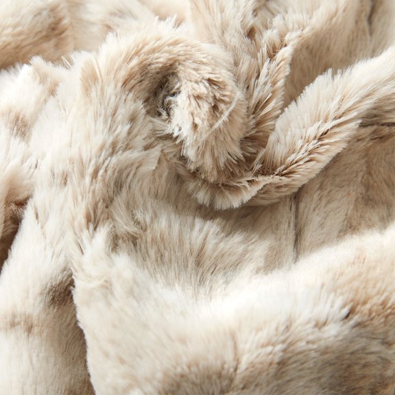 YIKA White Double Thick White Leopard Print Warm Blanket Couch Sofa