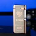 thumbnail image 1 of YIKA Windproof Straight Torch Red Flame Small Torch Lighters Butane Silent Torch Portable Lighter For Men Husband Birthday A, 1 of 9