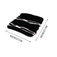 thumbnail image 1 of YIKA Winter Car Seat Cushion Short Plush Vertical Stripe Pattern Front Single Seat Car Seat Cushion Winter Warm Seat Cushion, 1 of 6