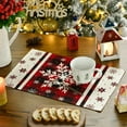 thumbnail image 1 of YIKA Winter Snowflake Placemats 12x18 Inch Christmas Holiday Table Mats For Party Kitchen Dining Room Decoration Christmas Decoration A, 1 of 6