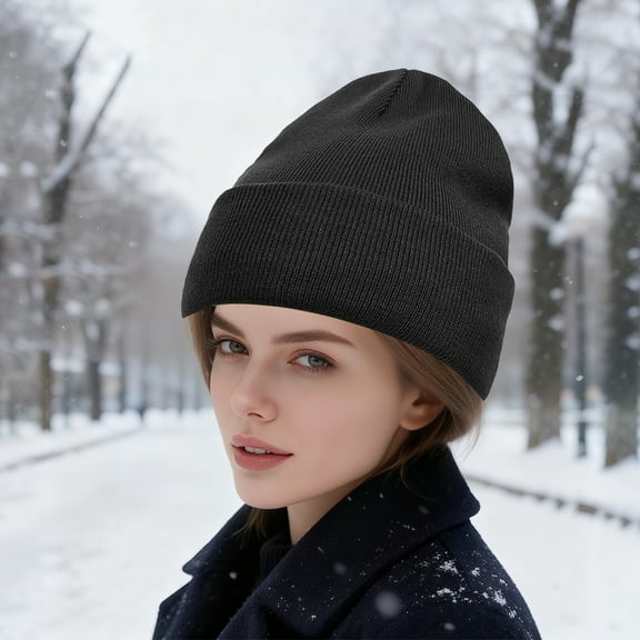 YIKA Women's Warm Knitted Hat - Soft Polyester & Wool Blend for Protective Hairstyles, Winter Cozy & Everyday Comfort‌