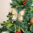 thumbnail image 1 of YIKA Xmas Tree Butterflies Decor Artificial Christmas Butterflies Ornament With Clip Glitter For Christmas Tree Wedding Birthday Party Garland Christmas Decorations Yellow, 1 of 6