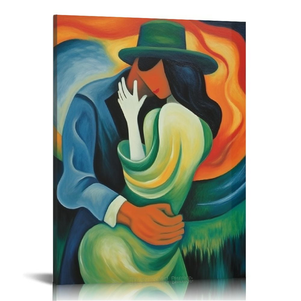 YIKUMA Cuban Art Poster, Puerto Rican Art Dancing Man And Woman Art ...
