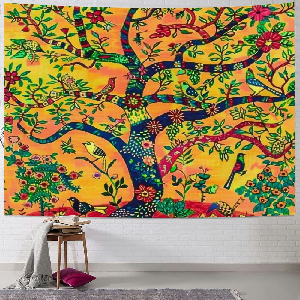 YIKUMA Tree of Life Nature Forest Tapestry Indian Tapestries Dorm Decor