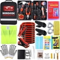 thumbnail image 1 of YILAIRIOU Roadside Emergency Car Kit- Emergency Roadside Kit for Car,Roadside Kit with Jumper Cables,Tow Strap,Car Tool Kit,Deer Whistles for Car,Emergency Truck Kit, 1 of 7