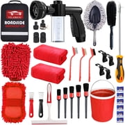 YILAIRIOU Car Wash Kit Car Wash Cleaning Kit Car Wash Foam Gun Sprayer Microfiber Sponge and Towels Car Foam Gun Tire Brush Collapsible Bucket Car Washing Kit