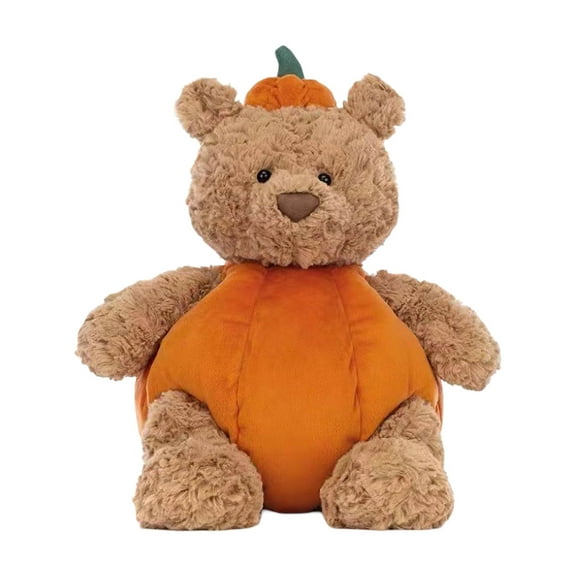 YILANP Soft Stuffed Animals & Plush Toys, Halloween Pumpkin Plush Bear 28 cm / 11.02 in
