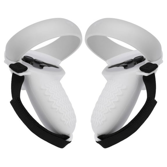 YILIBX Compatible for Oculus Quest 2 Touch Controller Full Grip Cover, 2 Controller Caps, Anti-slip and Anti-fall Protective Silicone Sleeve with Hand Strap for Meta Quest 2 Headset, 1 PAIR