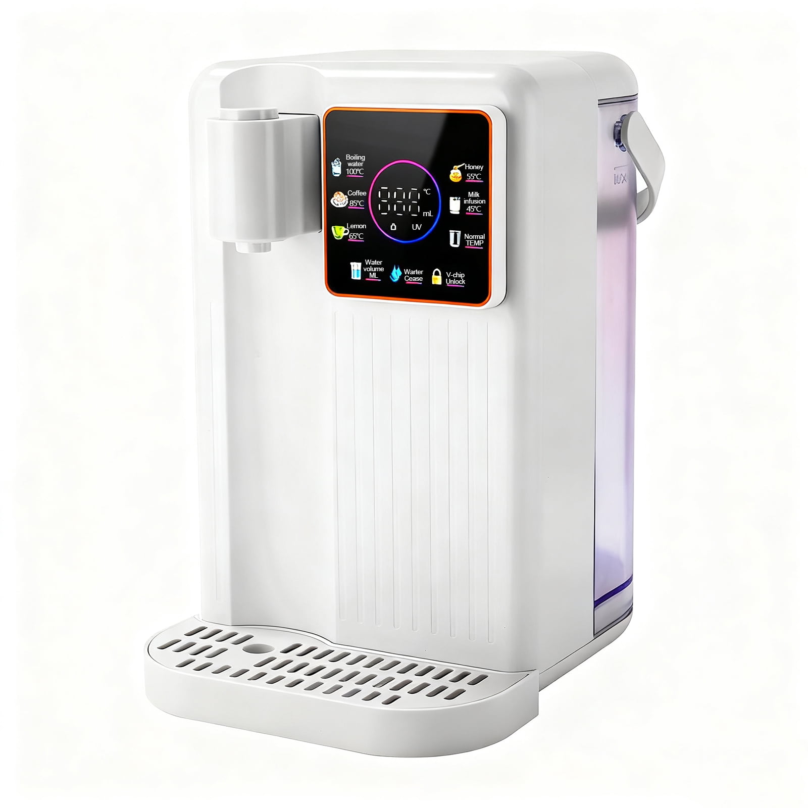 YILIFEIDA Instant Hot Water Dispenser, Countertop Boiling Water Dispenser with Adjustable 6 Temperatures & 8 Water Volumes,119oz Removable Water Tank, Touchscreen & Child Lock for Home