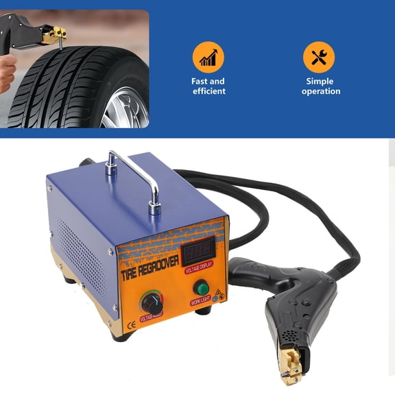 YILIKISS 110V 1000W Iron Tire Groover Cutter Tyre Grooving Tool Tire Regrooving Iron Cutter Kit, Professional Tire Rubber Groover Machine with 20pcs Blades,Tire Groover Heated Machine for Any Tires