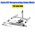 thumbnail image 1 of YILIKISS 150mm Adjustable Stroke 120rpm 24V Reciprocating Reduction Motor Linear Actuator, 1 of 9