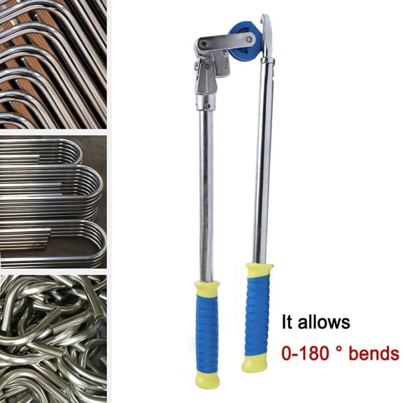 YILIKISS 3/8 inch Tubing Bender Manual Pipe Tube Roller Industrial 180 Degree Non-slip Handle