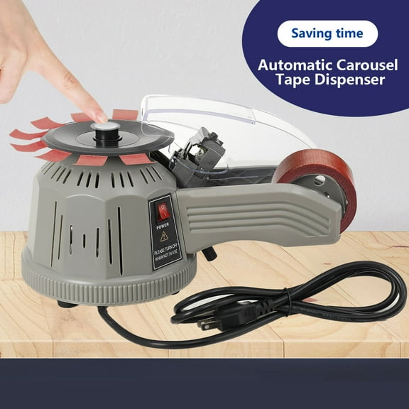 YILIKISS Automatic Tape Dispenser Electric Carousel Round Tape Cutting Machine, Cutting Width 3-22mm Length 11-58mm, Upgraded Model of Zcut-2