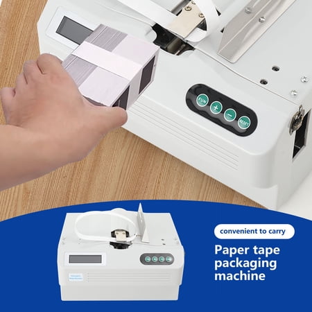 YILIKISS Cash Fast Binding MachineCurrency Strapping Machine with Counting Function with LCD Screen Automatic Banknote Bundling Machine