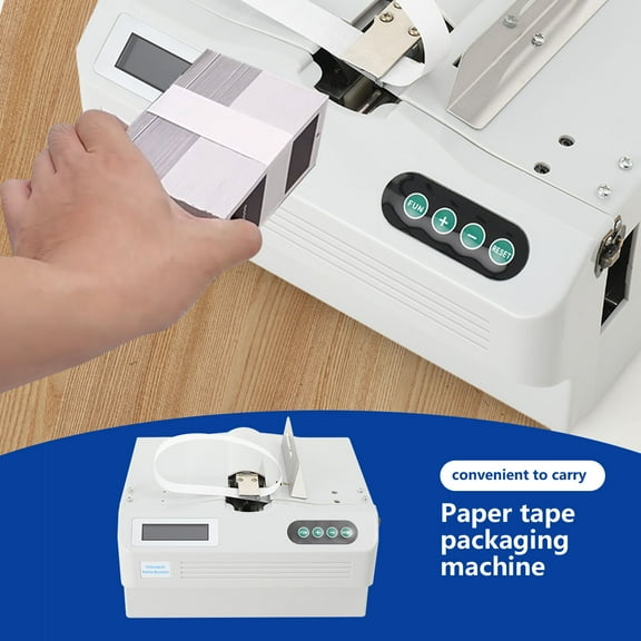 YILIKISS Cash Fast Binding MachineCurrency Strapping Machine with Counting Function with LCD Screen  Automatic Banknote Bundling Machine
