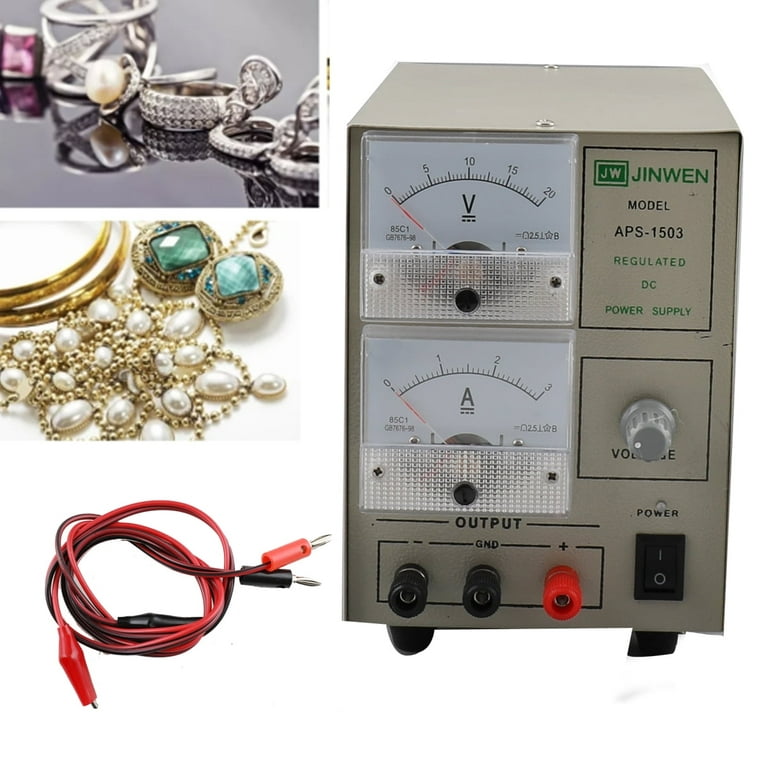 Yilikiss Gold Plating Machine Jewelry Plater Silver Electroplating Voltage Adjustable, Women's, Size: 162*170*117 (mm), Grey Type