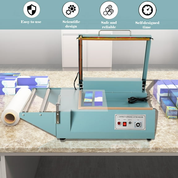 YILIKISS Heat shrinking machine L-Bar Sealing & Cutting Packing Machine Manual Packaging Sealing Machine Shrink Film Sealing and Cutting Machine