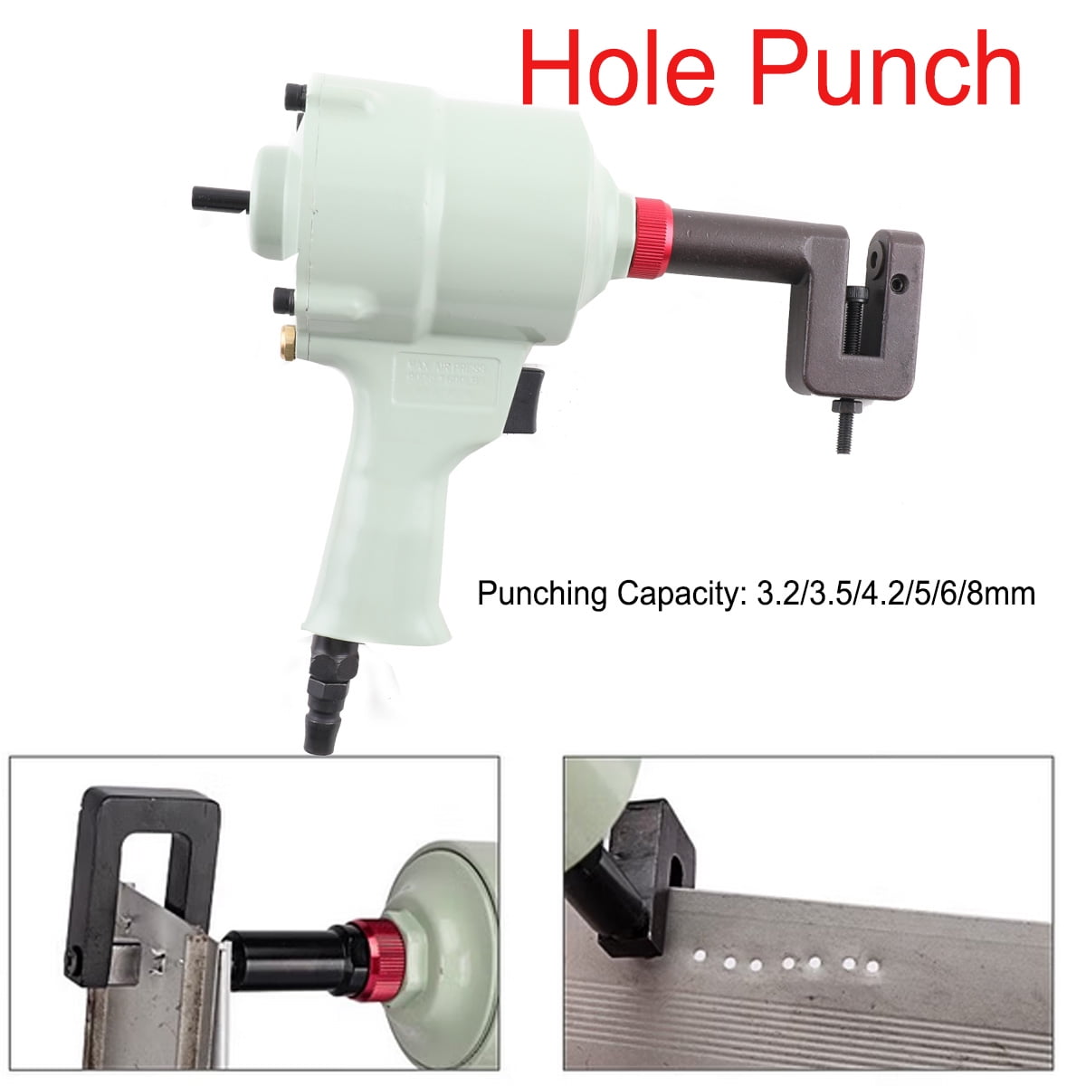 YILIKISS Pneumatic Air Hole Puncher Punching Gun Straight Sheet Metal