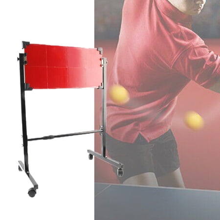 YILIKISS Table Tennis Rebound Board with 8 Red Rubbers, Movable Universal Wheels, Angle Adjustable Professional Ping Pong Return Board for Indoor Ping Pong Club and Outdoor Court price history and forecast - YILIKISS Table Tennis Sets