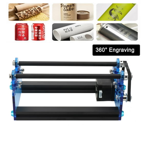 YILIKISS TwoTrees CNC Universal Laser Engraver Rotary Roller Y-Axis Shaft 360 Rotating