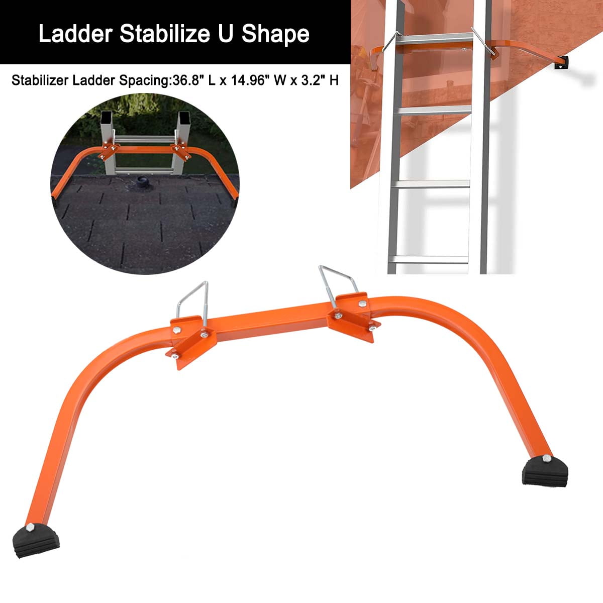YILIKISS U Shape Ladder Stabilizer for Extension Ladder Roof Stabilizer